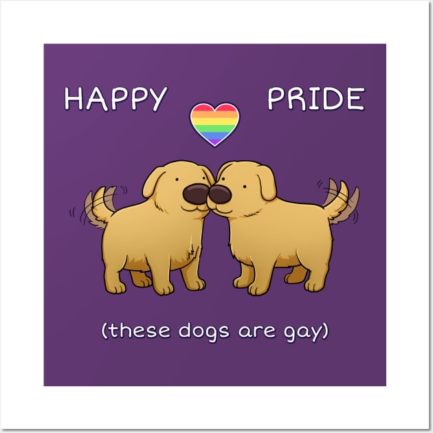 Happy Pride Dogs Wall Art by JadedSketch